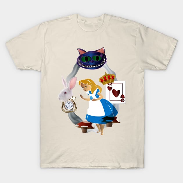 Down the Rabbit Hole T-Shirt by Myhamsters1